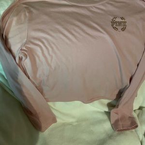 VS PINK long sleeve crop top